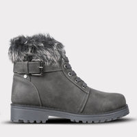 Lamo Women's Lace-up Boot in charcoal - women's shoe