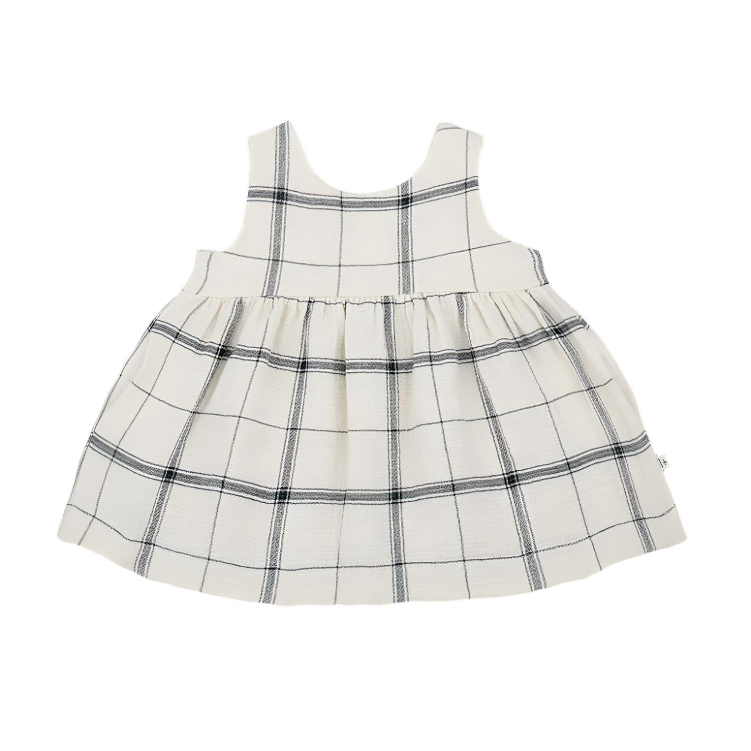 One More In the Family Girls Cleopatra Dress in the family girls cleopatra dress in navy check - kids' dress