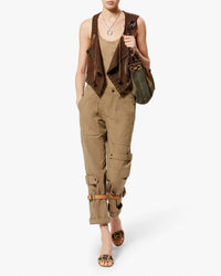 Isabel Marant - The Kelby Studded Patch Work Vest