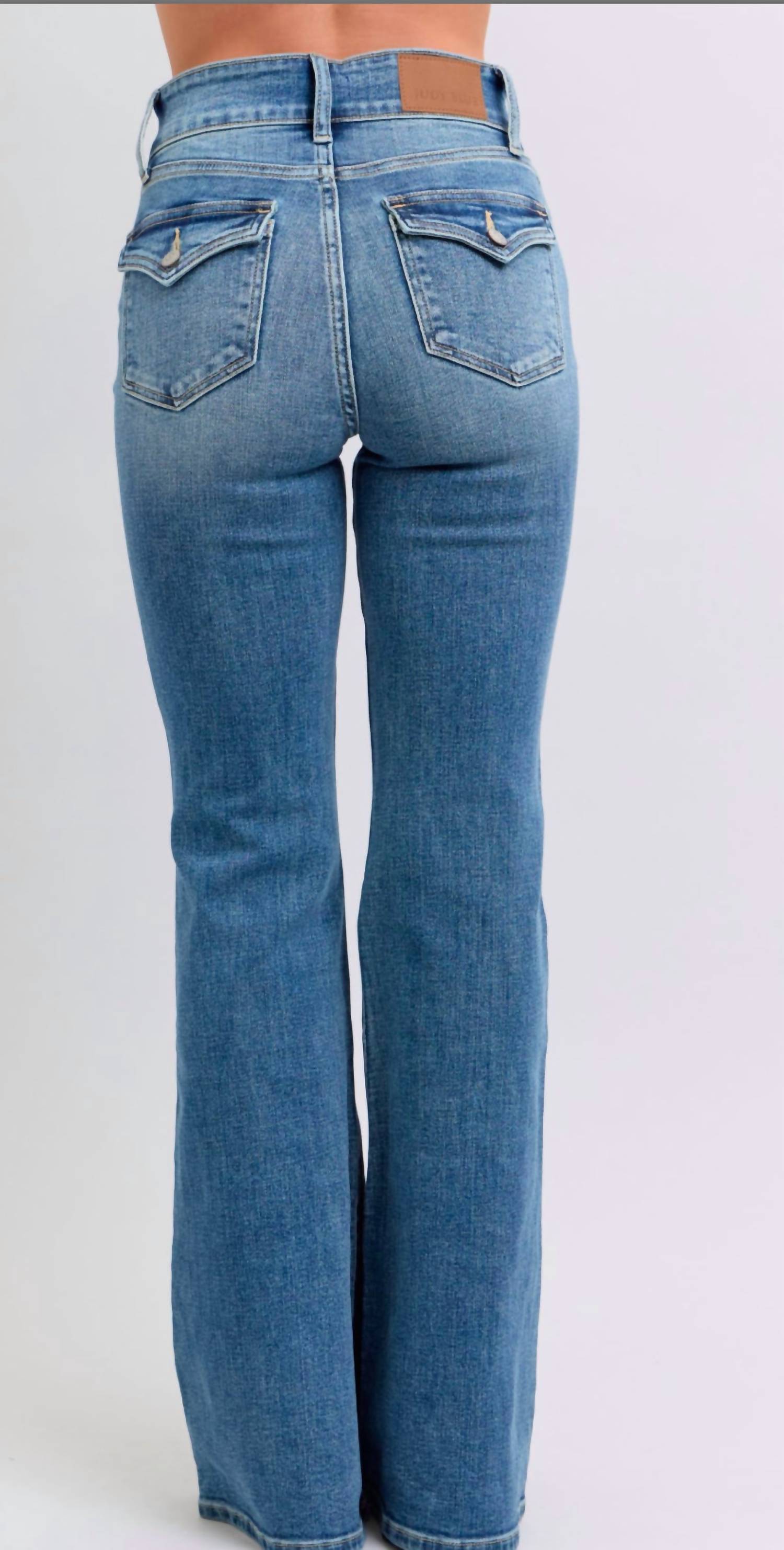 Judy Blue - Fancy Bottoms Flare Jeans