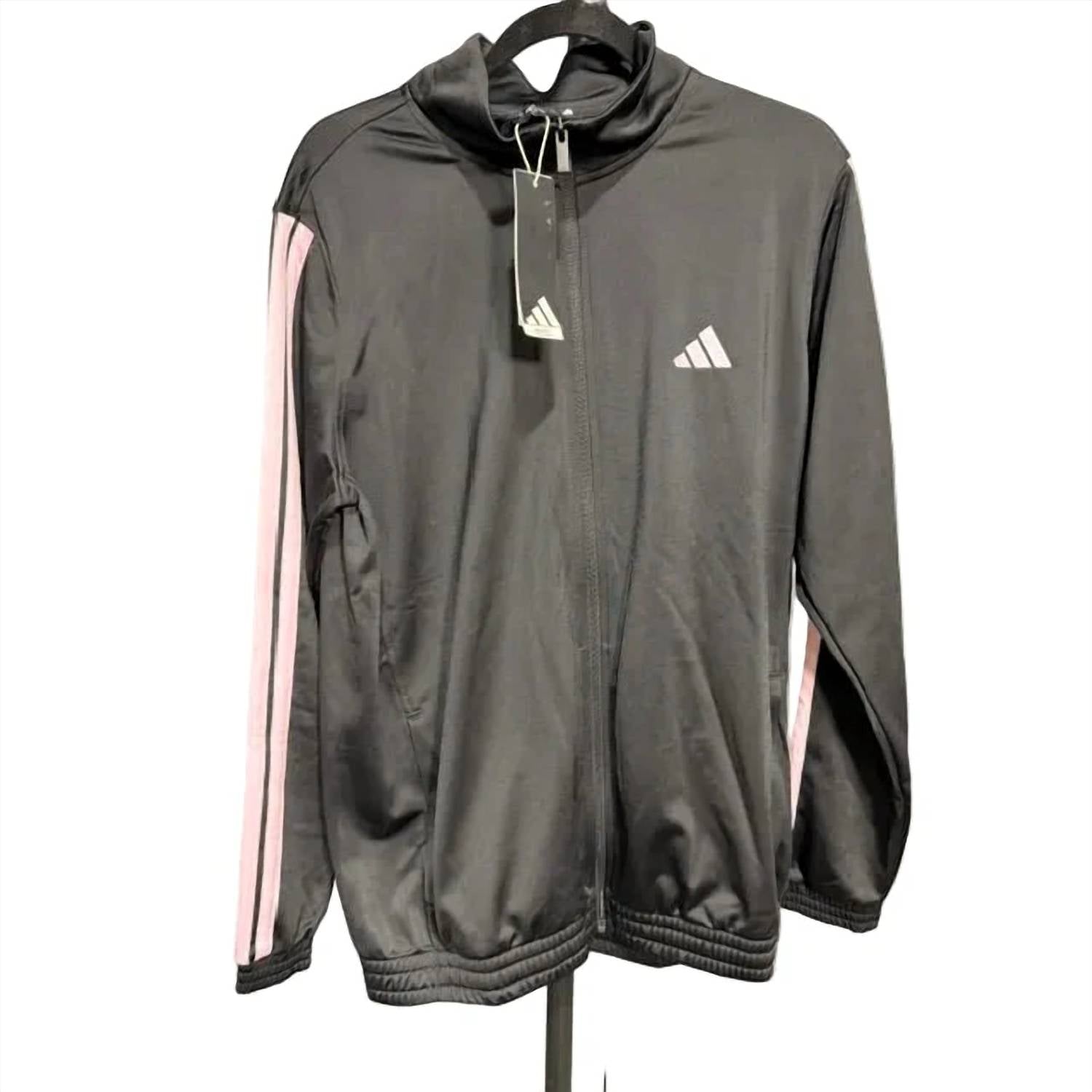 Adidas - Women's 3 Stripe Sport Track Zip Up Jacket