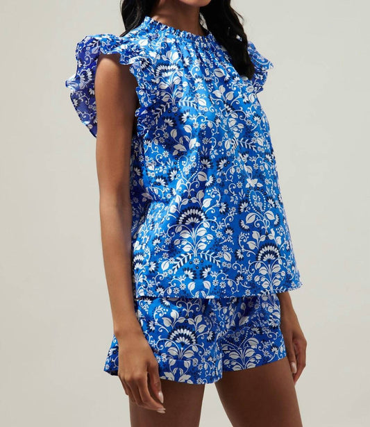 Lulu - Floral Cap Sleeve Top