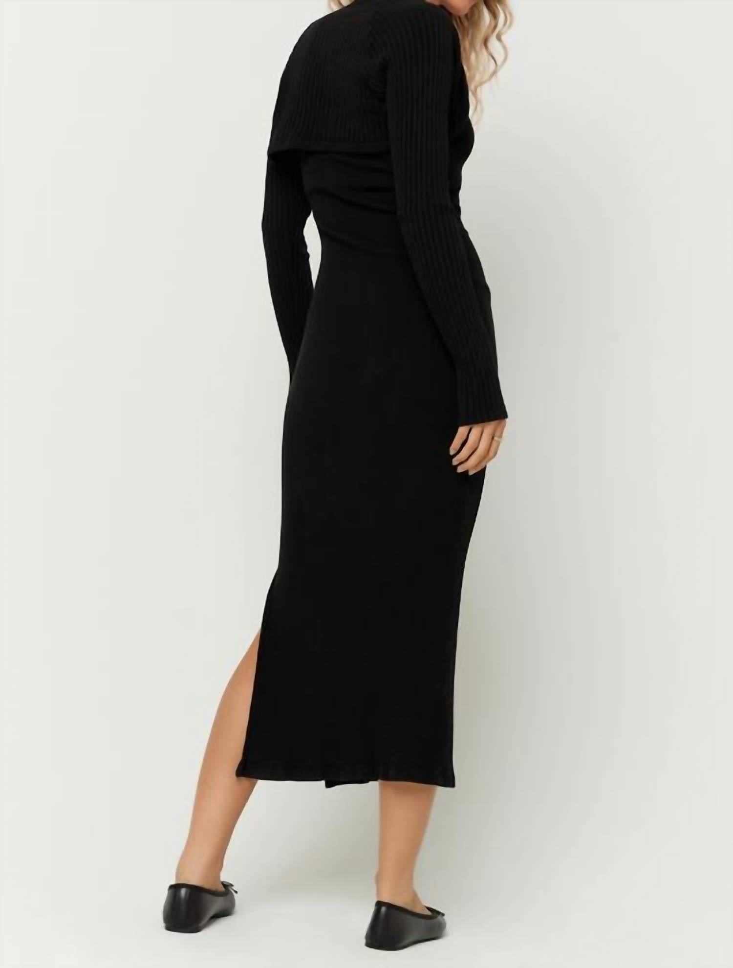 Project Social T - Allora Strapless Rib Combo Dress