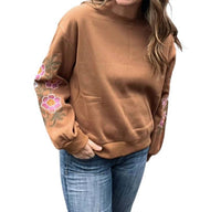 So Me - Floral Embroidered Sweater