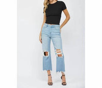 Mica Denim - Vintage Crop Flare Jeans