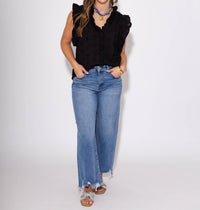 Ivy Jane Midnight Bouquet Top in black - women's blouse - view 5