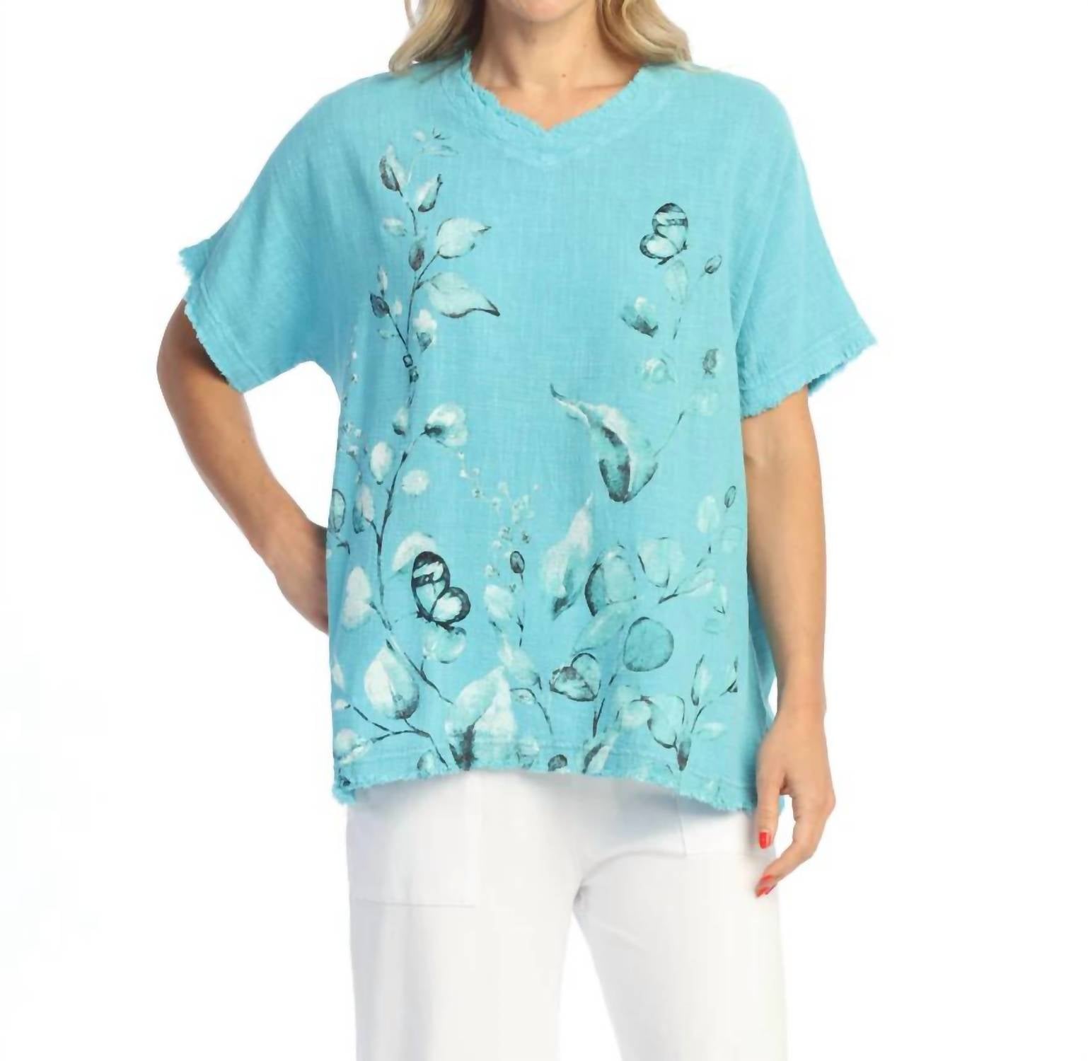 Jess & Jane - Botanica Mineral Washed Cotton Gauze Top
