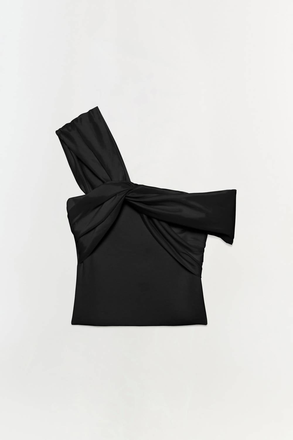 SIMKHAI Celiana Knit Combo Top in black - women's blouse - view 4