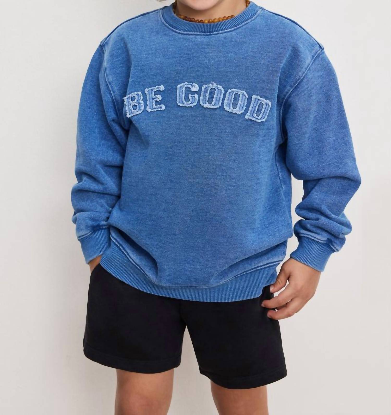 Good American - Kids' Crewneck Sweatshirt