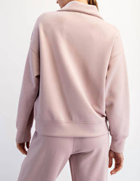 Rae Mode - Modal Quarter Zip Mock Neck Pullover