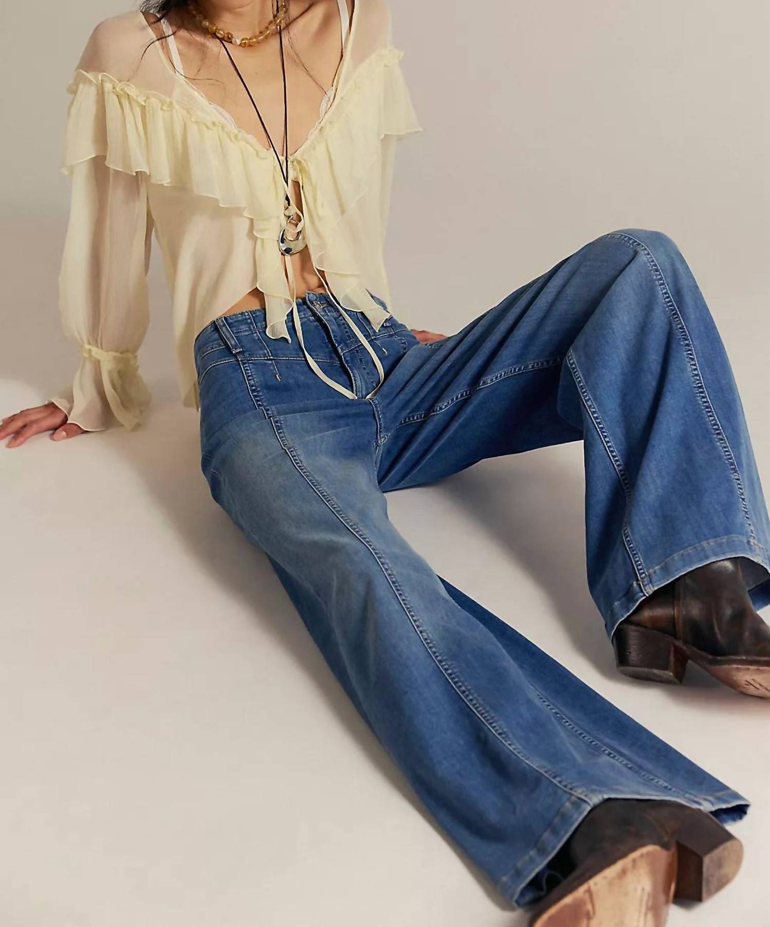 Free People - Libre Wide Leg Jeans