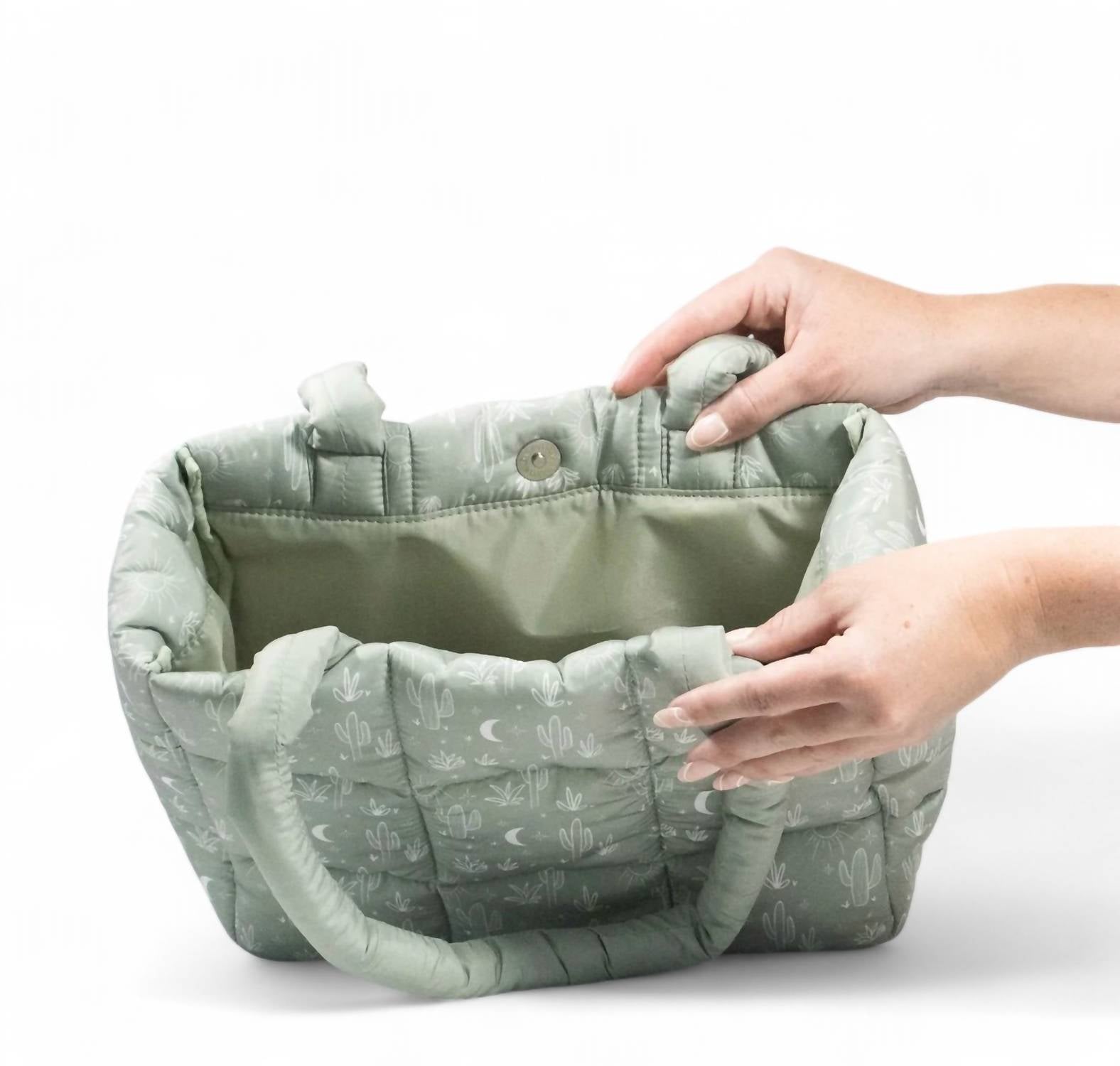 The Care Collective - Cactus Puffer Bag