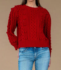 Poppy Bubble Knit Sweater