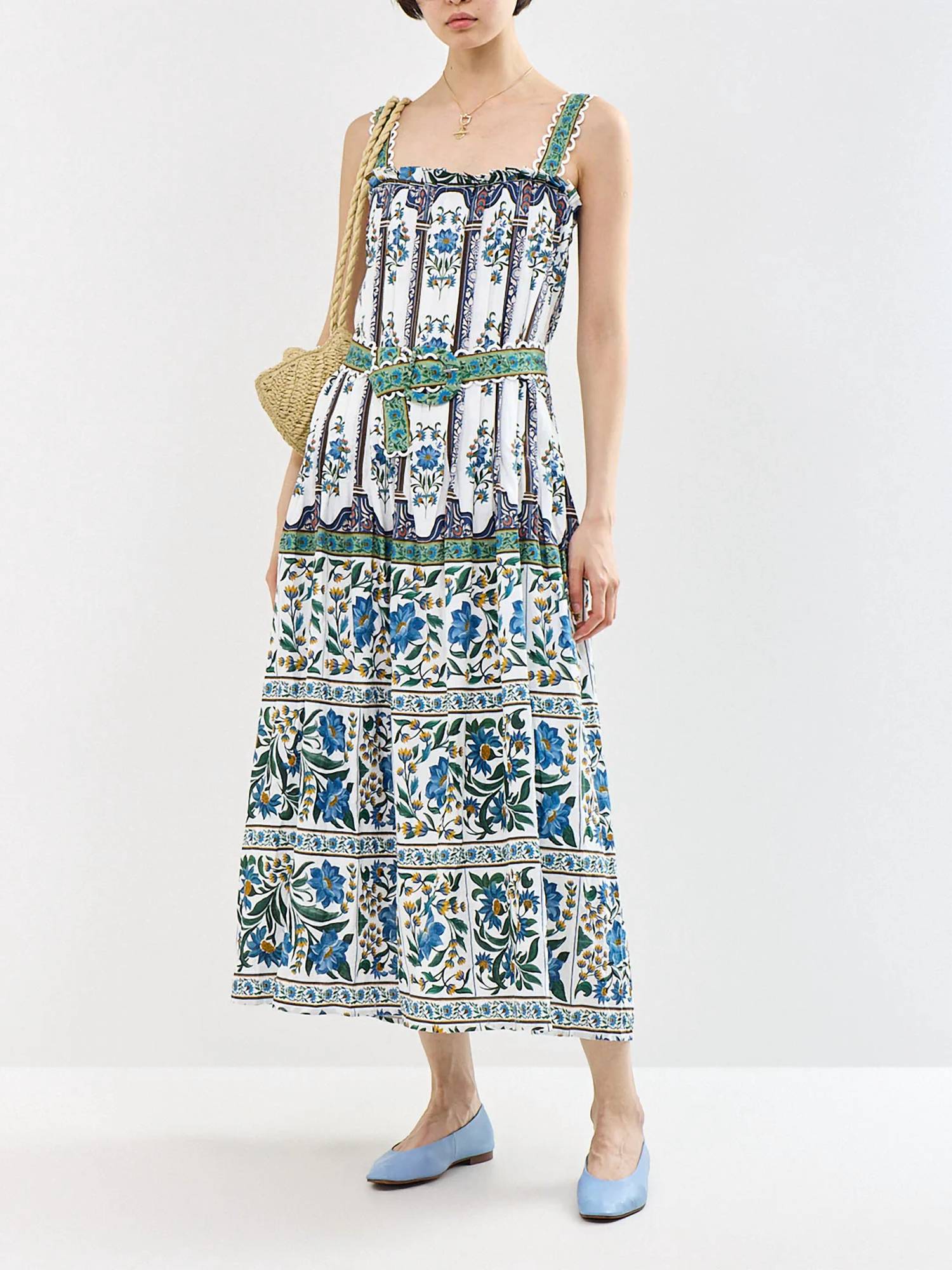 Farm Rio - Manoela Belted Maxi Dress