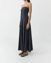 St. Agni - Strapless Rouleau Maxi Dress