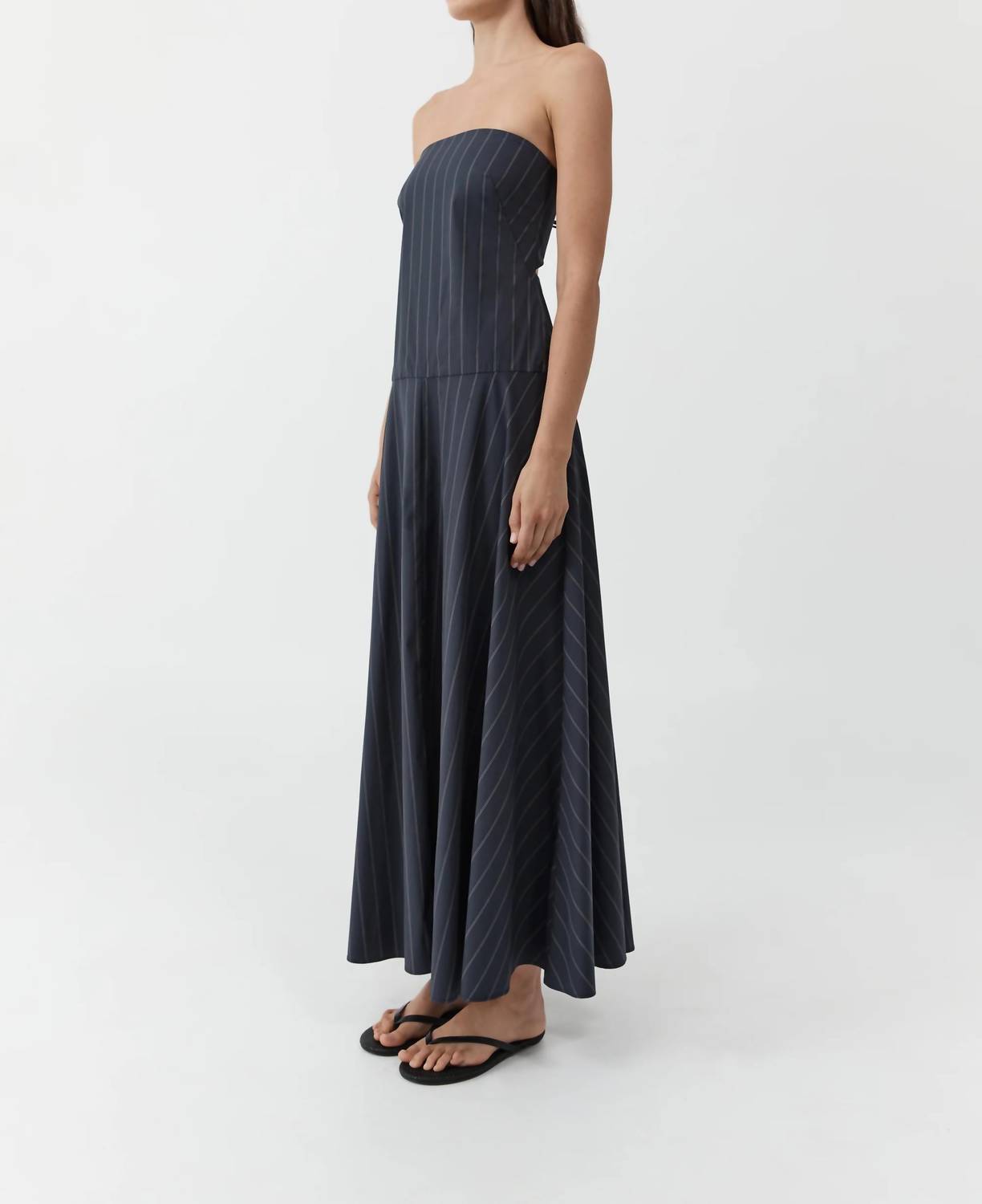 St. Agni - Strapless Rouleau Maxi Dress