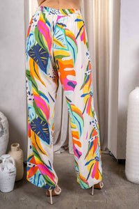 Paparazzi - Woven Mixed Print Pull-on Pant