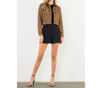 Thml - Vivienne Cheetah Print Cropped Jacket