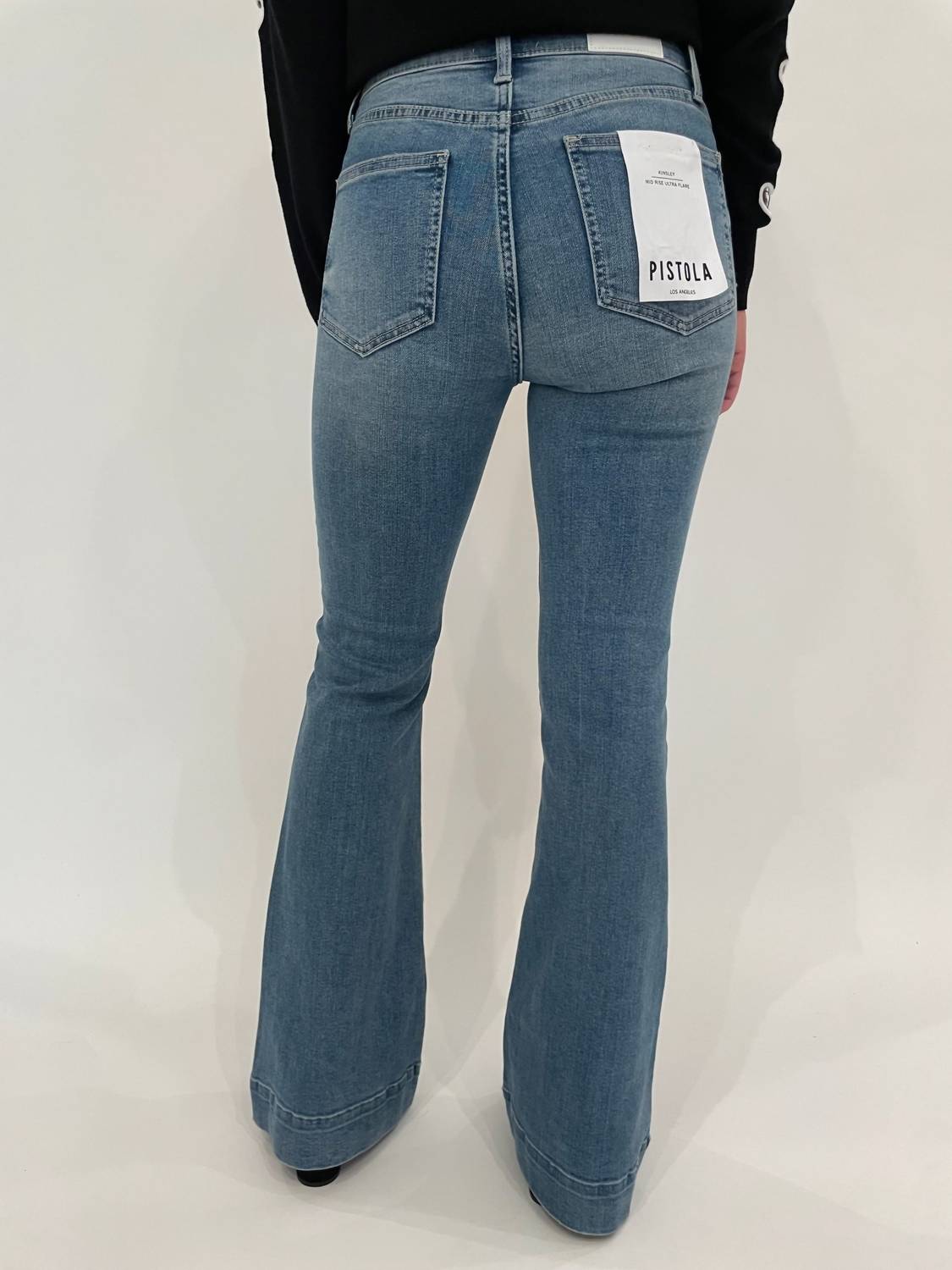 Pistola - Women's Kinsley Mid Rise Ultra Flare Jeans