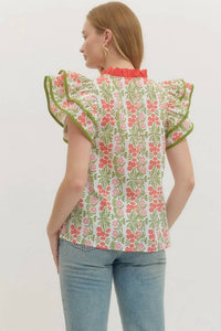 Entro - Flutter Sleeve Top