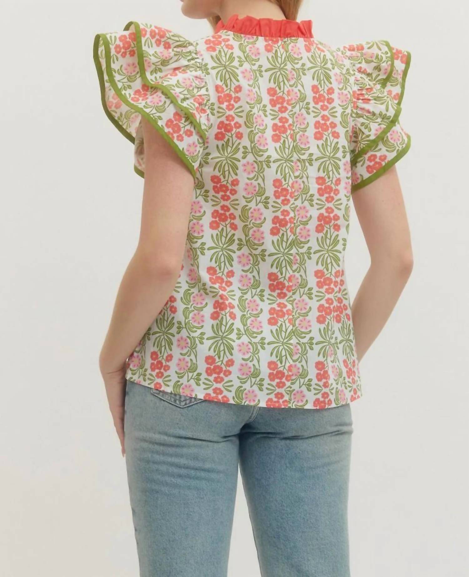Entro - Flutter Sleeve Top