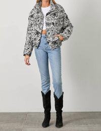 Polagram - Fluttering Hearts Butterfly Puffer Jacket