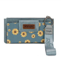 Wrangler - Women's Sunflower Print Card Wallet Wristlet
