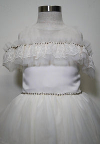 Eda Baby - Girl's Taliya 3 Tier Dress With Lace