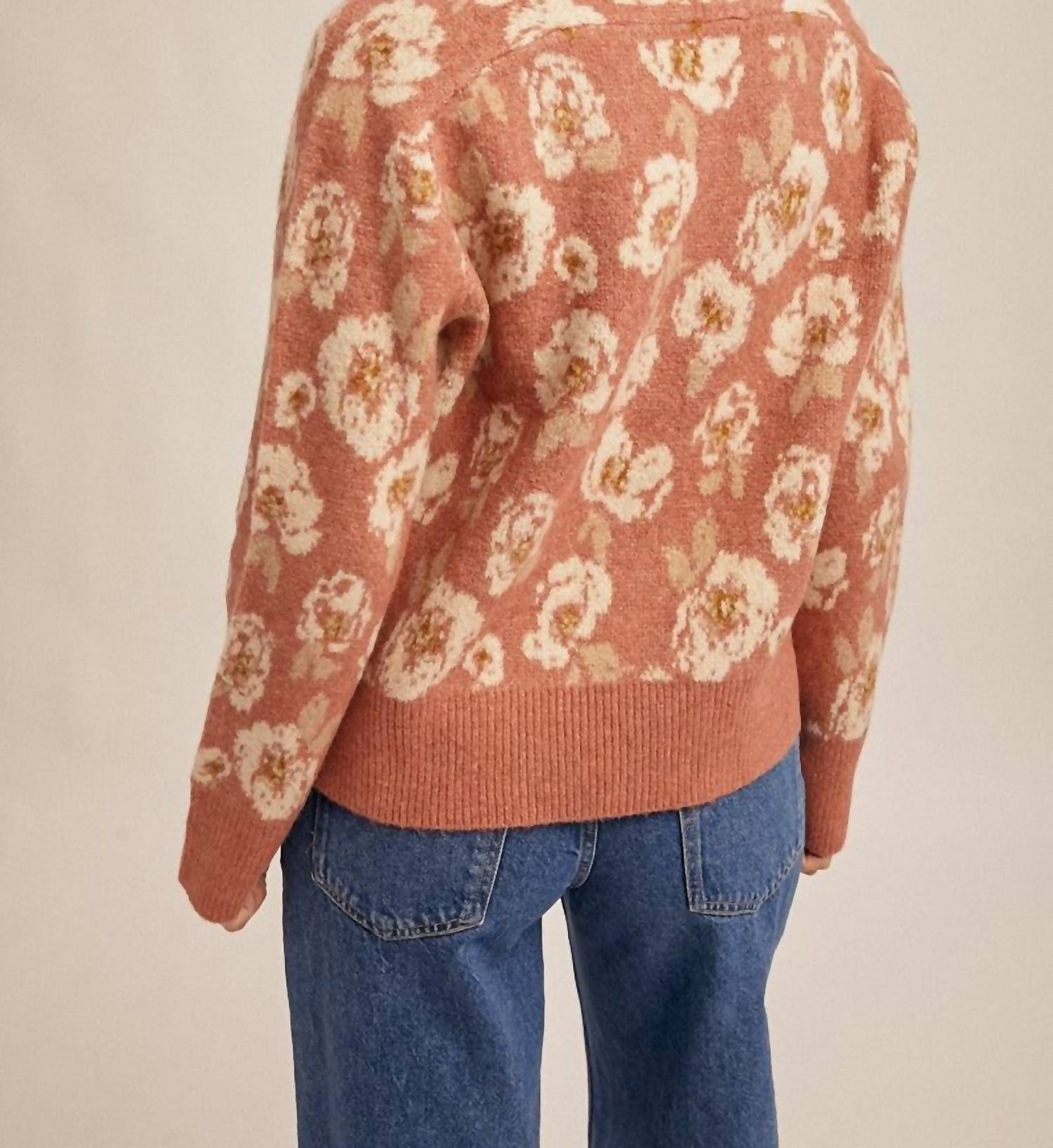 Hem & Thread - Floral Motif Sweater