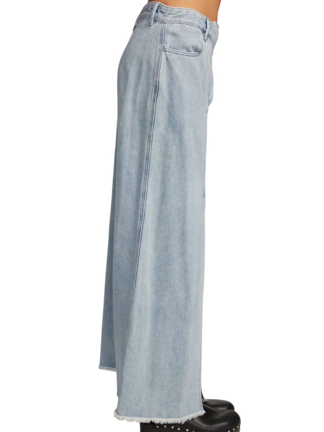 Chaser - Trinidad Denim Maxi Front Slit Skirt