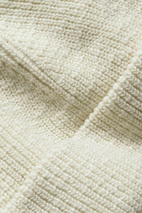 NN07 Men's Pixi Beanie in ivory - men's hat - detail view