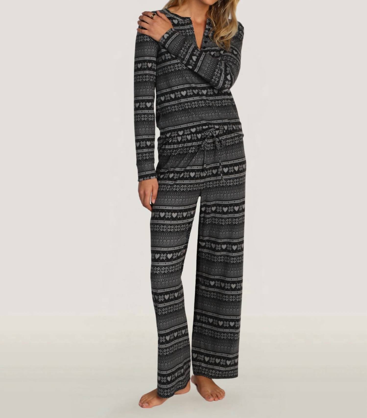 Dylan - Fair Isle Drawstring Pant