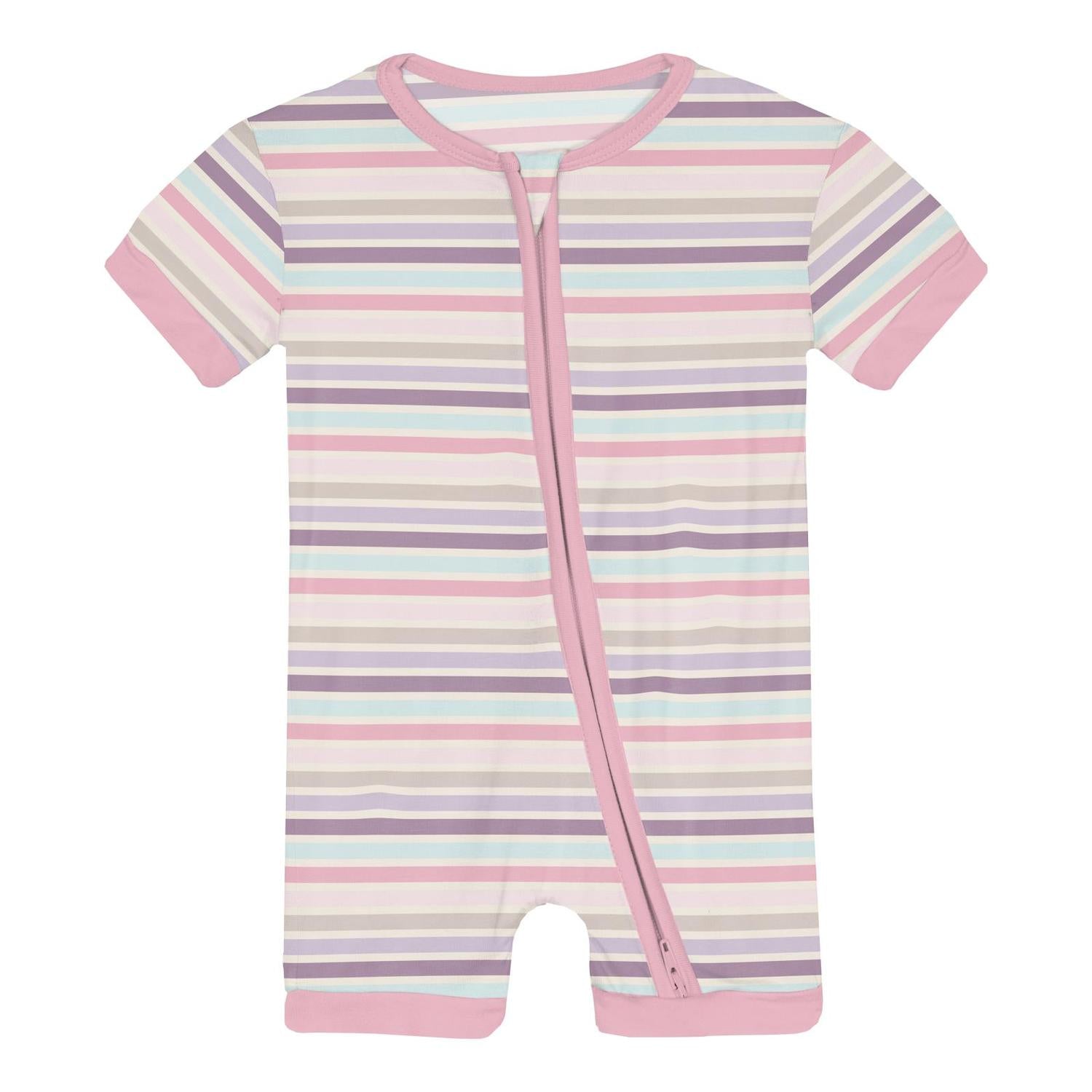 Kickee - Girl's Shorty Sleeper With Zipper Pajama