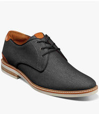 Florsheim Men's Highland Canvas Plain Toe Oxford Shoes in black - men's shoe