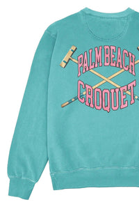 Firstport - Unisex Palm Beach Croquet Sweatshirt