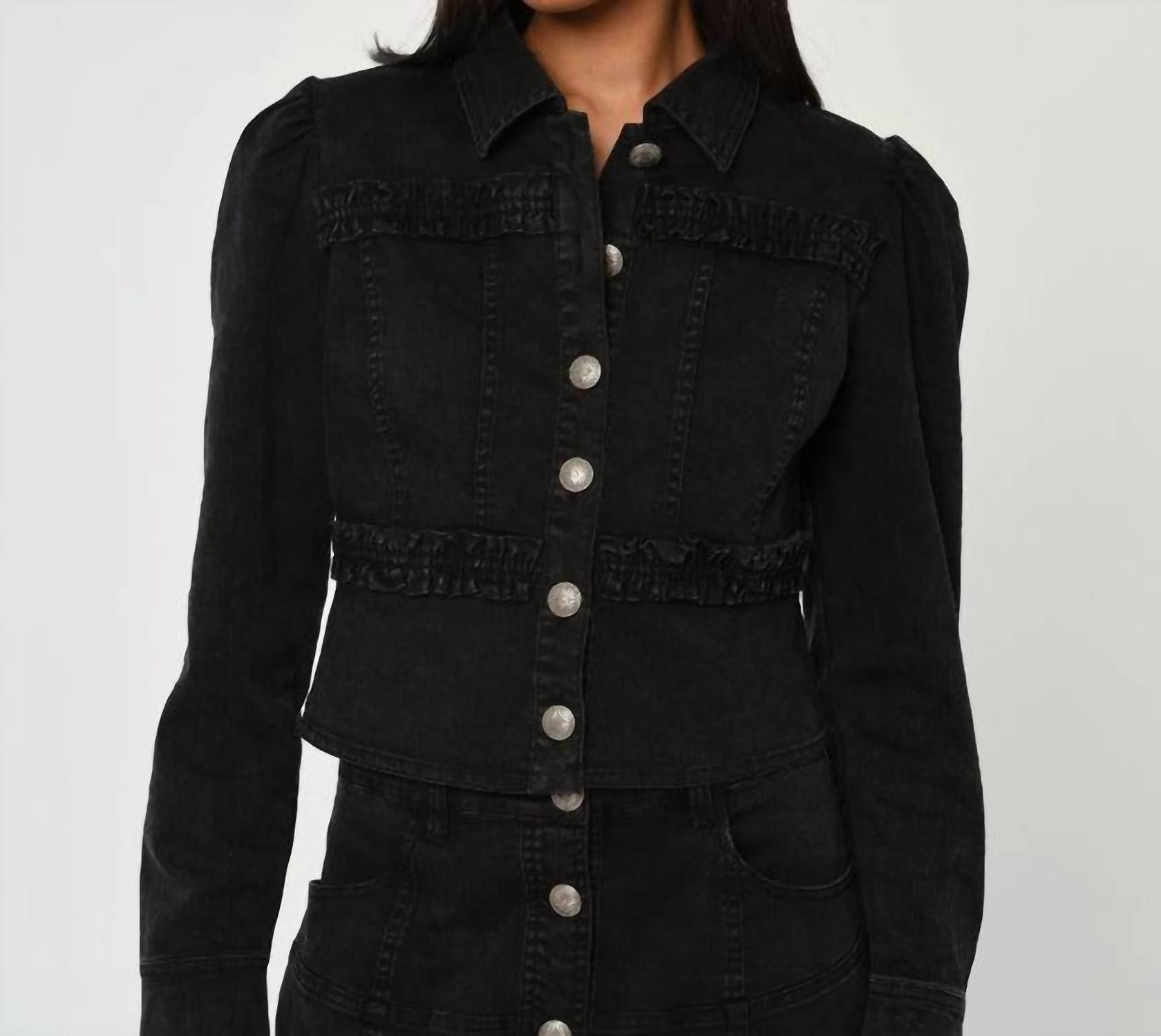 LOVE THE LABEL Neva Jacket in midnight denim - women's jacket