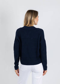 Kinross - Mixed Textured Collared Cardigan