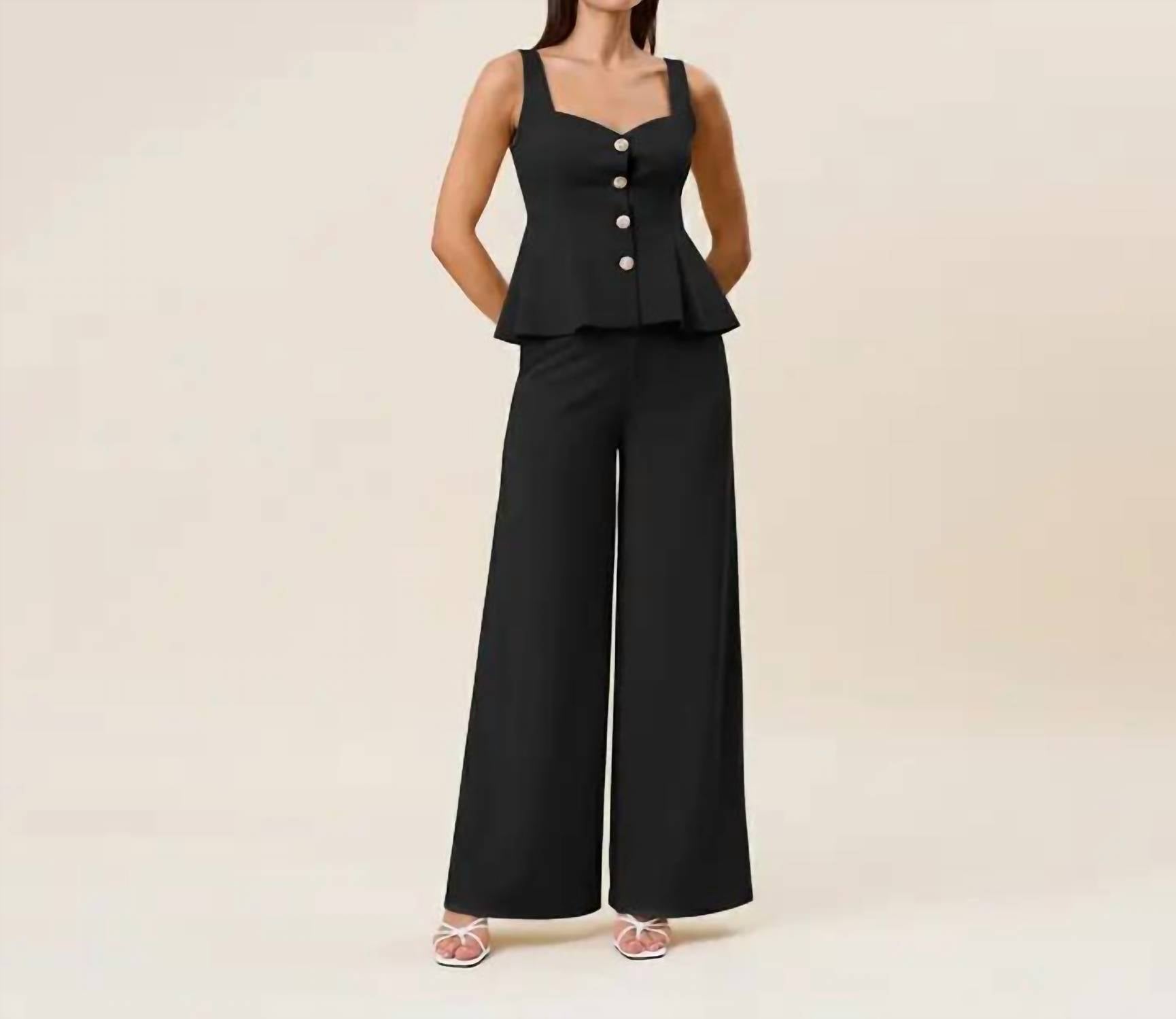 Able - Sweetheart Neck Flare Top