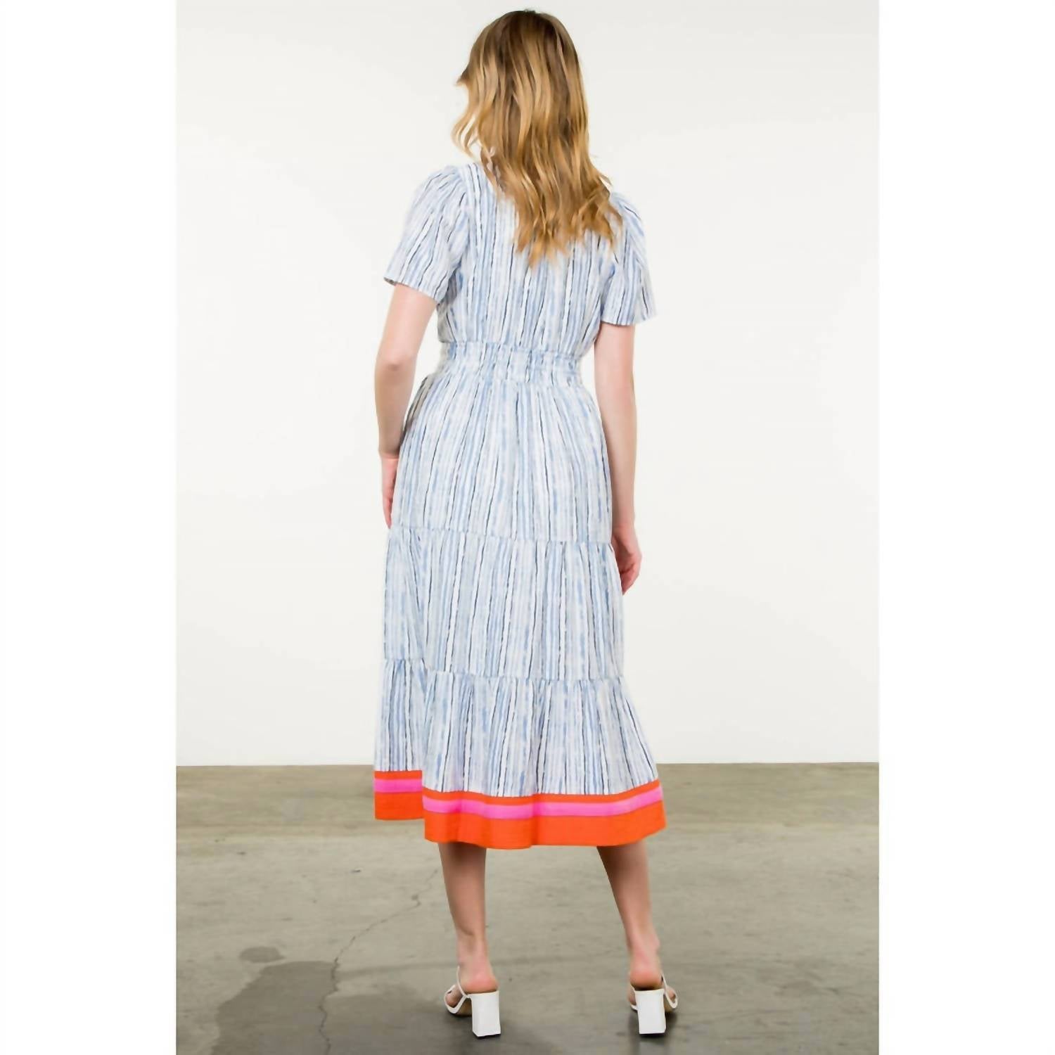 Thml - Blue Striped Maxi Dress