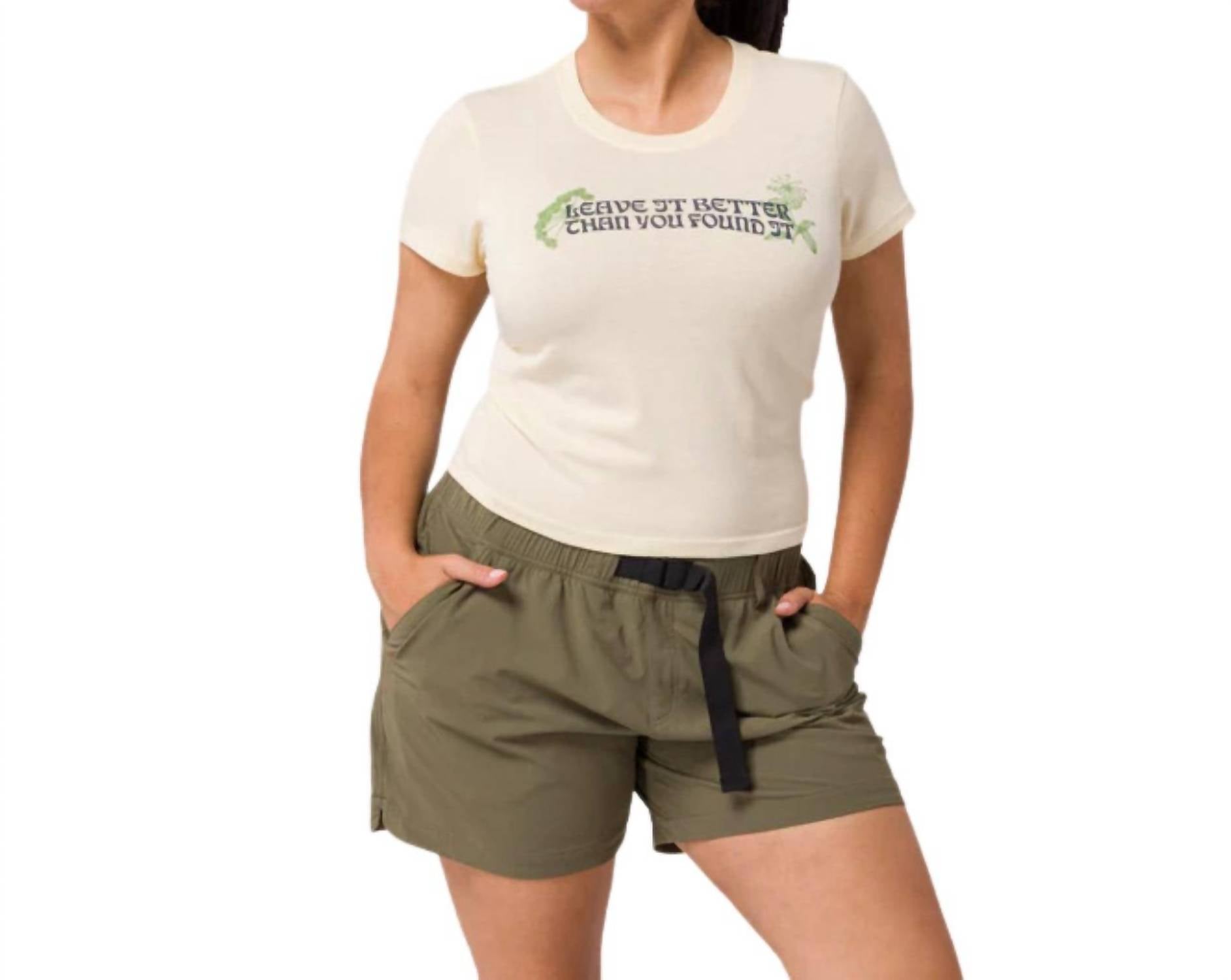 Parks Project Leave It Better Iris Tee in natural - women's t-shirt