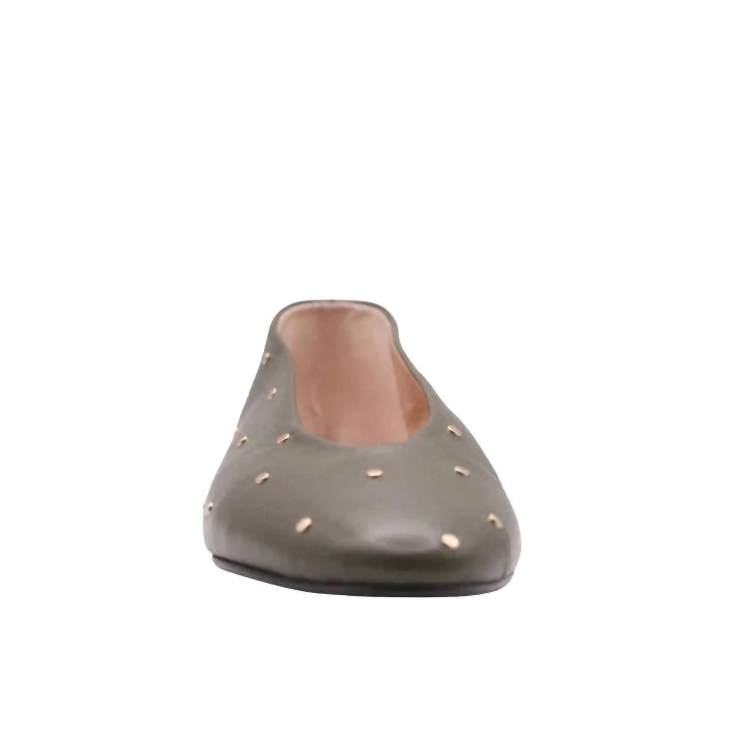 French Sole - Women's Kira Studded Leather Shoe