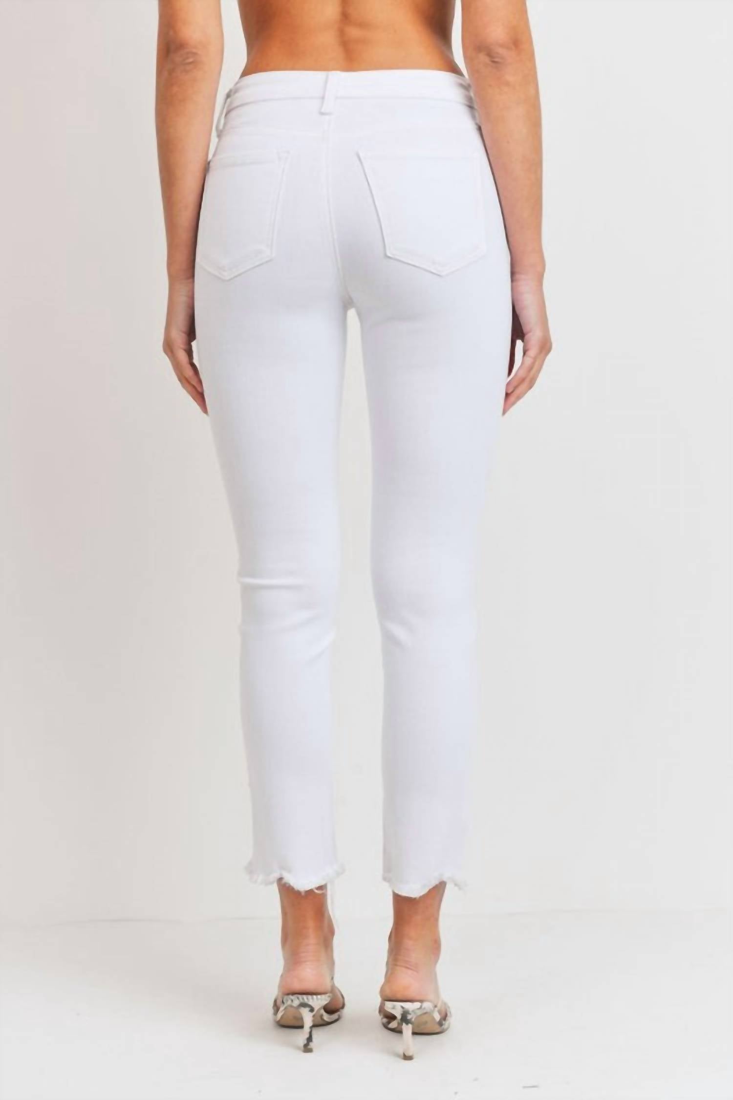 Just Usa - High Rise Straight Leg Jeans