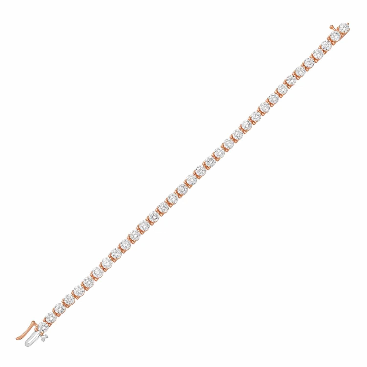 Diana M Jewels - Women's Round Lab-Grown Diamond Tennis Bracelet (15.00 Ct) - Grand