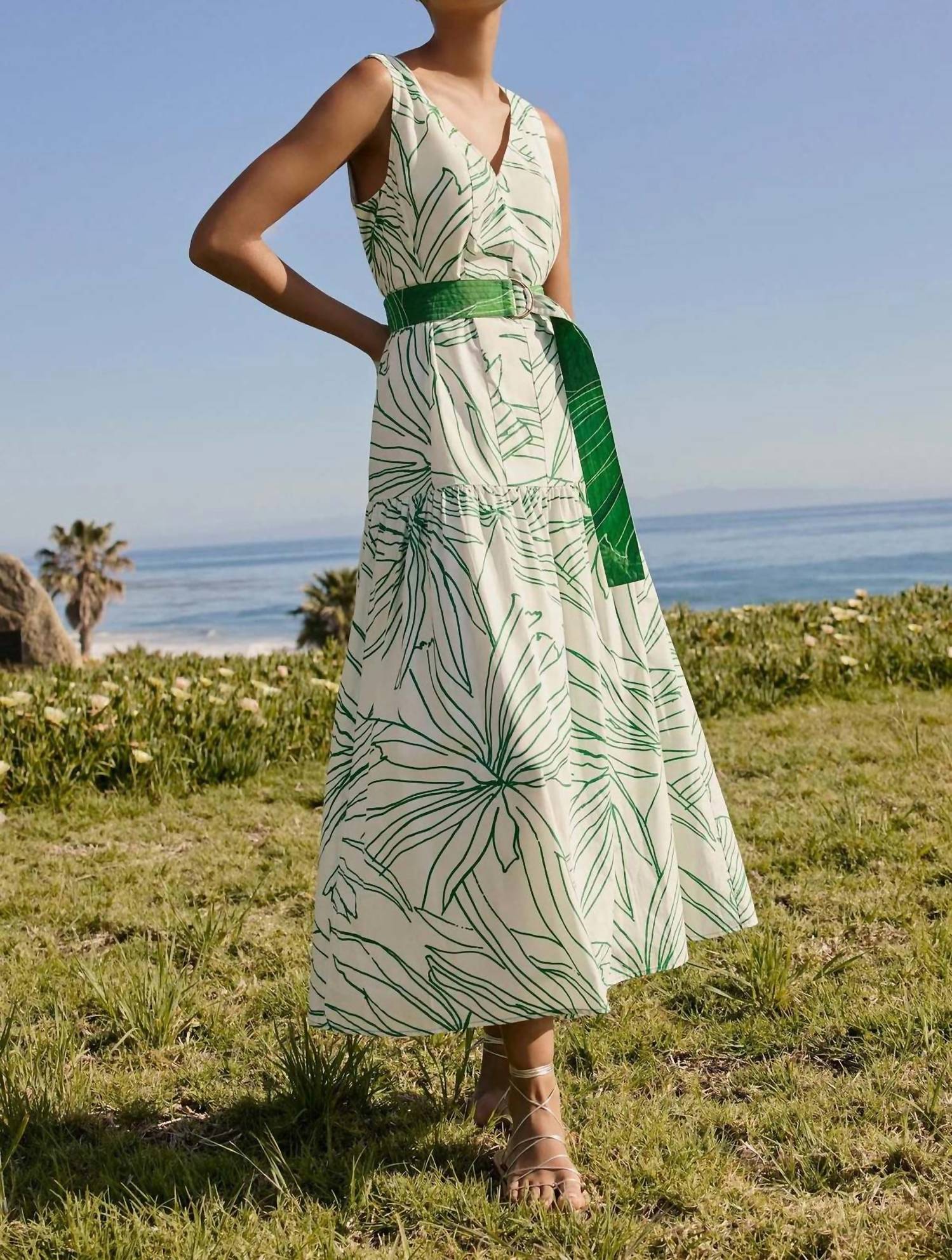 Marie Oliver Posey Dress in palm - women's dress - view 4