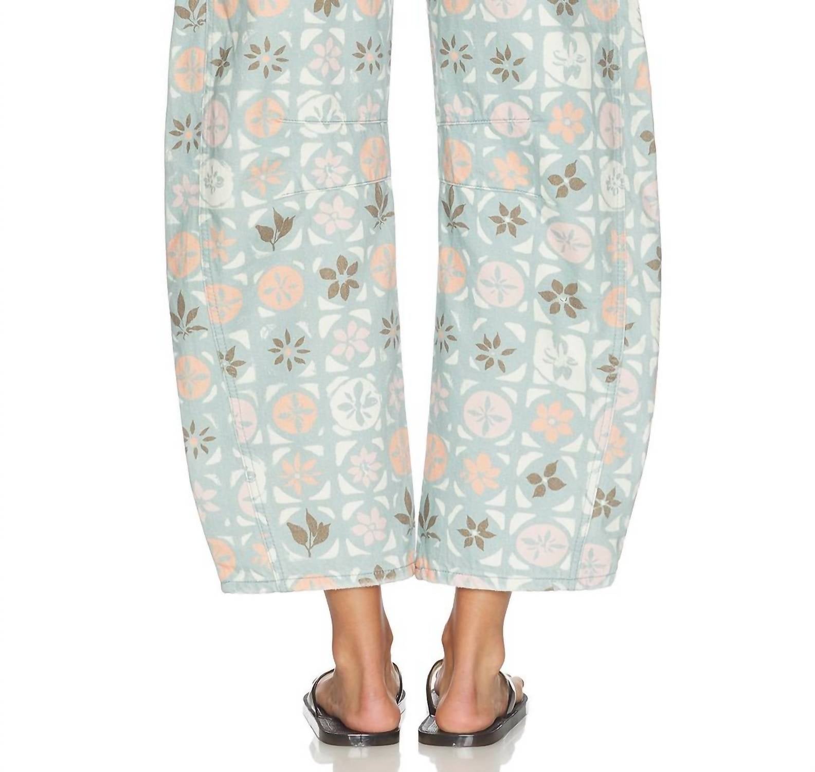 We The Free - Good Luck Printed Barrel Jeans