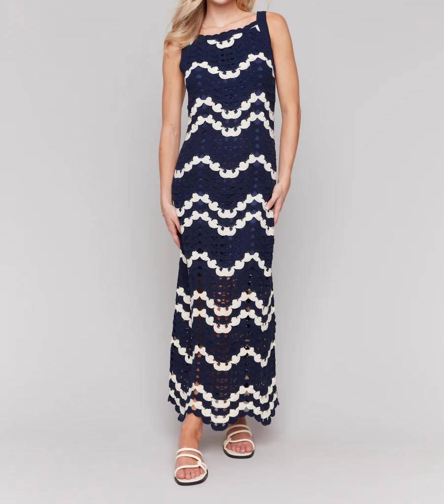 Charlie B - Crochet Sleeveless Maxi Dress