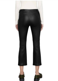 Vince - Crop Flare Leather Pants