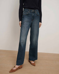 Veronica Beard - Taylor High Rise Wide Leg Jeans