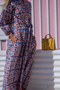 Odile - Simona Cross-chest Midi Dress
