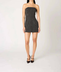 NIA Thea Strapless Dress in black - women's dress